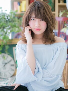 カバーヘアアンドスパ ブリス 浦和(COVER HAIR&SPA bliss) バレイヤージュ大人可愛い小顔ランダムパーマh3浦和20代30代40代