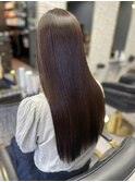 20代30代40代シースルーバングヘア×ショコラアッシュ