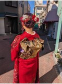 振袖スタイル★着物の色も素敵でお似合いです★