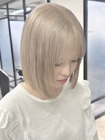 ベモ(NVEMO) ラベンダーミルクティー大人ガーリーボブこなれミディ胸上