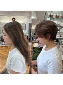 癖毛カット　ハンサムショート