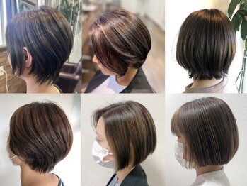 アモンド(Amonde)の写真/大人ショートなら〈Amonde〉髪質・骨格・生え癖を見極め、家でもスタイリングしやすいスタイルをご提案。