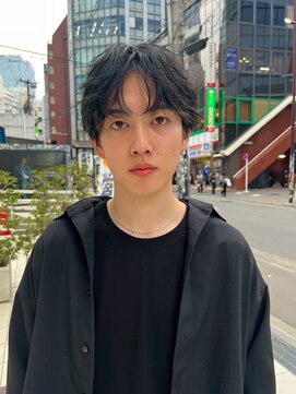 ソレイユトウキョウシブヤ(SOLEIL TOKYO shibuya) メンズフェザーマッシュセンターパート韓国ヘア