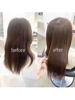 ハムレッツ 髪質改善/縮毛矯正乾かしただけできまる髪質改善ストレート