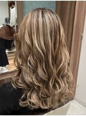 大人レイヤーカット白髪ぼかし脱白髪染め40代50代60代
