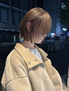 ニール シトロン 名古屋 伏見 丸の内(NEELU citron) 【NEELU_RIE】マロンベージュ インナーレイヤーボブ