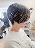 【morio成増 セリザワ】ショートボブ 毛先ハイライトカラー