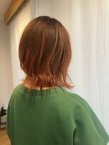 リンダエイト(LINDA eight∞)&nbsp;透明感オレンジハイライト×白髪ぼかし