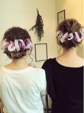 エクー(ECOO) 【        編み込みリボンヘア        】