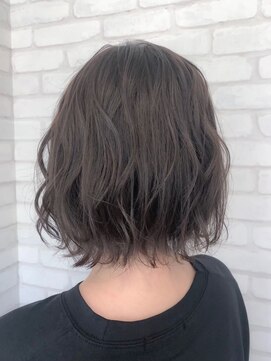 ルノン フィージュ(LUNON fieju) 【LUNON fieju】波打ちボブ×モノトーンベージュ