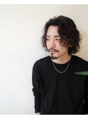 ミディアム 無造作 パーマ
