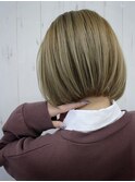 ラインの綺麗なブツボブ♪前下がり☆カジュアルクール☆