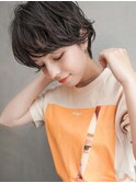 ショート/前髪パーマ/マッシュパーマ/黒髪/髪質改善/tokio/30代