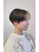 ショコラベージュの刈り上げハンサムショート【吉祥寺】