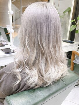 デイズ(days) ホワイトアッシュ ロング エアストレート 低ダメージブリーチ