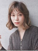 小顔無造作ボブ ☆ ショコラブラウン