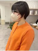 前髪ありショートボブ/ハンサムショート/丸みショート