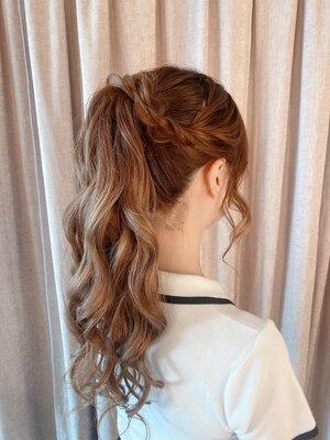 【当日予約OK/ヘアセット￥1000～】メイクスペースも完備◇21時迄受付で仕事後もちょっと特別な夜に♪