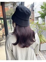 ヘアサロン ガリカ 表参道(hair salon Gallica)&nbsp;艶髪大人ラベンダーグレー/ブリーチなしダブルカラー