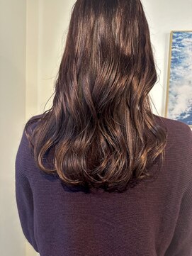 マリン(Marine) 20代30代ハイライトピンクパープルダブルカラー