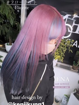 イエナ 渋谷(IENA) フローライト　デザインカラー　インナーカラー