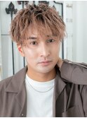 外国人風グラデーションツイスパでエアー感マッシュd戸田公園