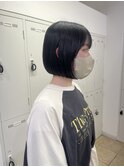 シンプル内巻きミニボブ