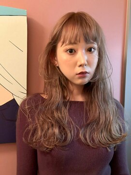 ウクク(UCUCU) 【大人気】brown beige × 波巻きレイヤーカット