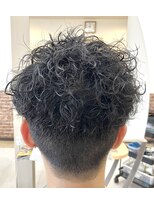 カットハウス はさみの部屋&nbsp;メンズ/マッシュ/ショートレイヤー/刈り上げ/ランダムパーマ