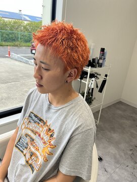 ホワイト(WHITE) オレンジスパイキー