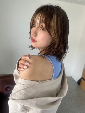 アンダーバーホワイト 鳳店(_WHITE) 【インナーカラー】顔まわりに少しのニュアンスで可愛さUP♪