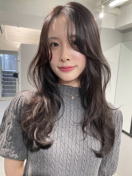 トイ(TOI) ロングレイヤー/ラベンダーグレージュ/2wayバング