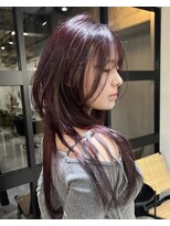 ラキングキョウト(LA KING KYOTO)&nbsp;ワインレッド　ボルドー　レイヤーカット