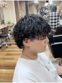 ウルフ×波巻きツイストスパイラルパーマ