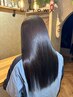 【上質な艶髪へ】カット+髪質改善カラー＋高級髪質改善Tr＋頭浸浴