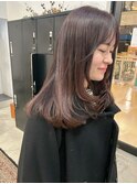 ロングレイヤー/ピンクブラウン/レイヤー[札幌美容室LINDA]