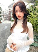 ダークブラウン×くびれ巻き