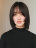 うる艶◎カット+カラー+髪質改善ストレート+クイック髪質改善TR ￥27500～