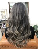 アッシュグレー【山口市美容室】【山口市バレイヤージュ】