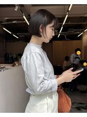 ボブ/顔まわりレイヤー/高松/骨格