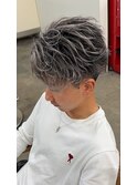 ホワイトシルバーアッシュバレイヤージュ