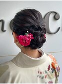 和装/ヘアスタイル/シニヨン