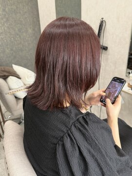 ロエン 西岡崎店(ROEN) くびれ/ミディアム/レッドカラー/レッドブラウン