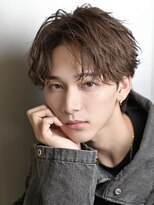 ルーシー 渋谷(LUCEY) センターパートフェザーパーマシャドウパーマメンズパーマ