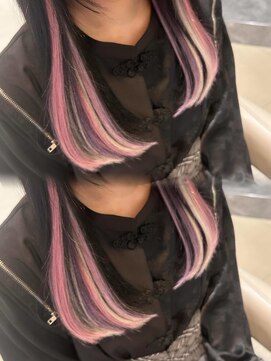 インナーカラー風エクステ