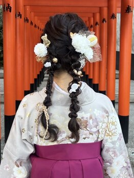 パシャ(Pasha)の写真/【着付け＋ヘアセット￥6500～】卒業式のご予約早割受付あります★定番～流行りのヘアセットまでお任せ♪