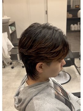 エッジ(EDGE) 大分メンズ刈り上げマッシュ波巻きスパイラルパーマスタイル