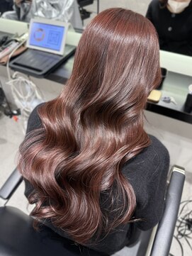 ソヨン 金山店(SOYON) ボルドーカラー/ワインレッド/ブリーチなし/ピンクブラウン