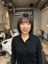 オルセン(OLSEN)&nbsp;ボブ/ナチュラルボブ/グレージュ/ステップカット/ワイドバング