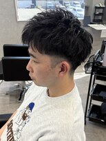 リオールバイニアウ(RE:ALL by Niau) MEN’S/リバースセンターパート/ニュアンスパーマ/新田